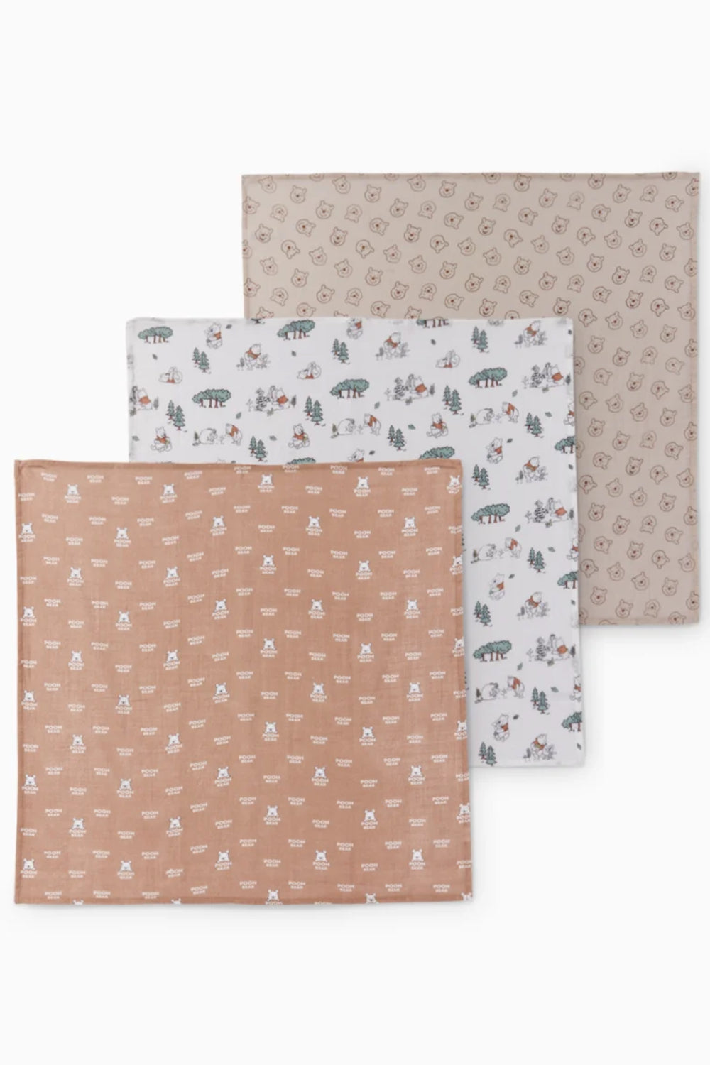 Pack of 3 muslin squares - Winnie the Pooh