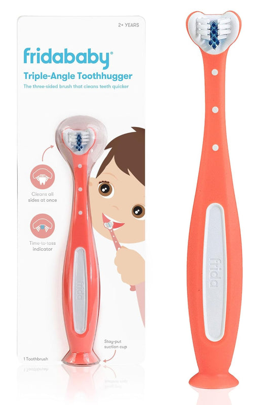 Frida Baby Triple-Angle Toothhugger Training Toothbrush - Pink