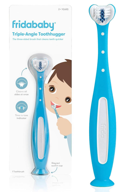 Frida Baby Triple-Angle Toothhugger Training Toothbrush - Blue