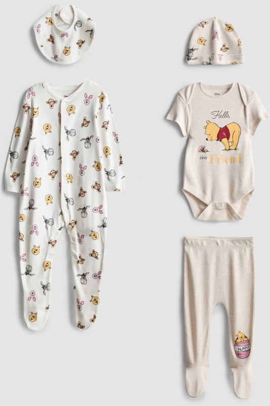 Winnie the Pooh Newborn Starter Set - 5 Pieces