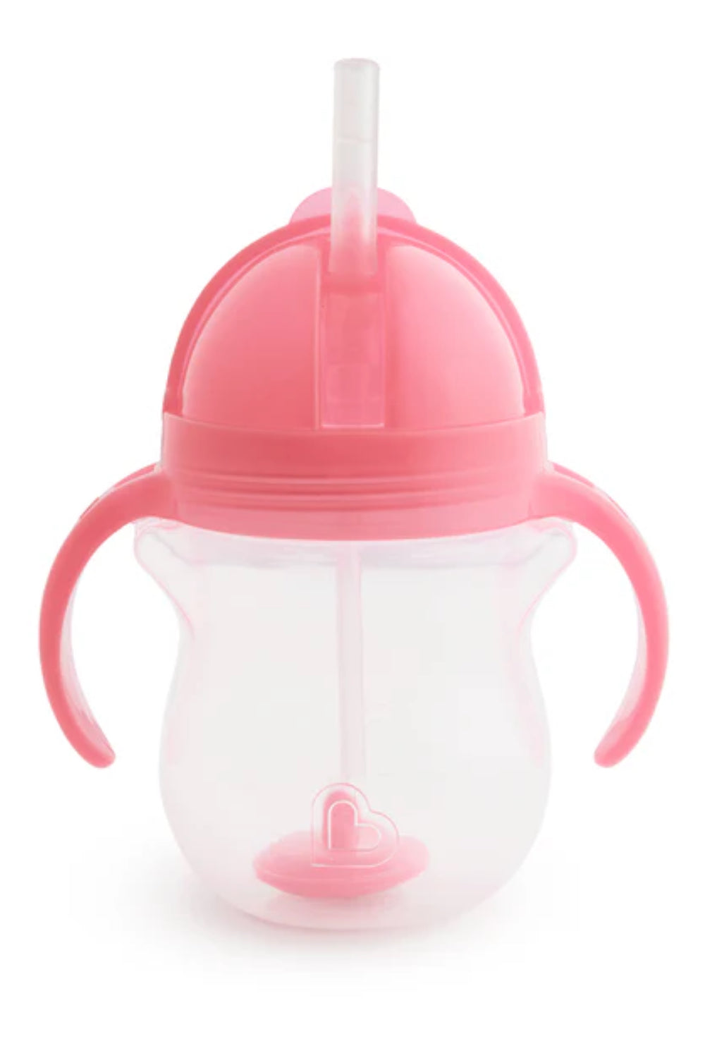 Munchkin Any Angle Click Lock Weighted Straw Trainer Cup - 6m+, Pink