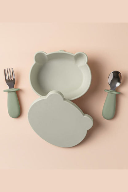 Baby Suction Bowl Set - Green