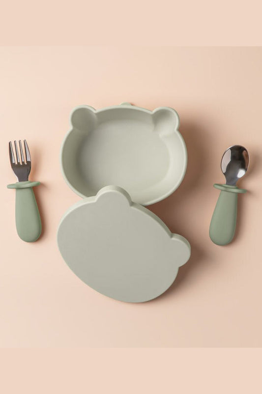 Baby Suction Bowl Set - Green