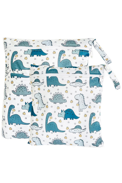 Pack of 2 Wetbag - Blue Dino