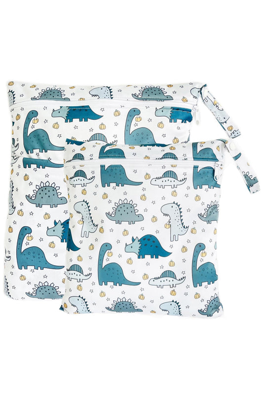 Pack of 2 Wetbag - Blue Dino