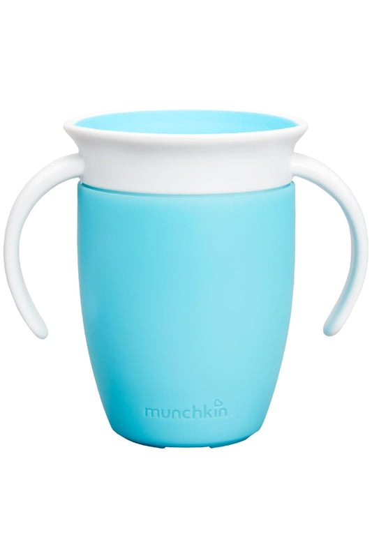 Munchkin 360° Trainer cup, Spill proof and leak proof cup with handle - 6m+ - Blue