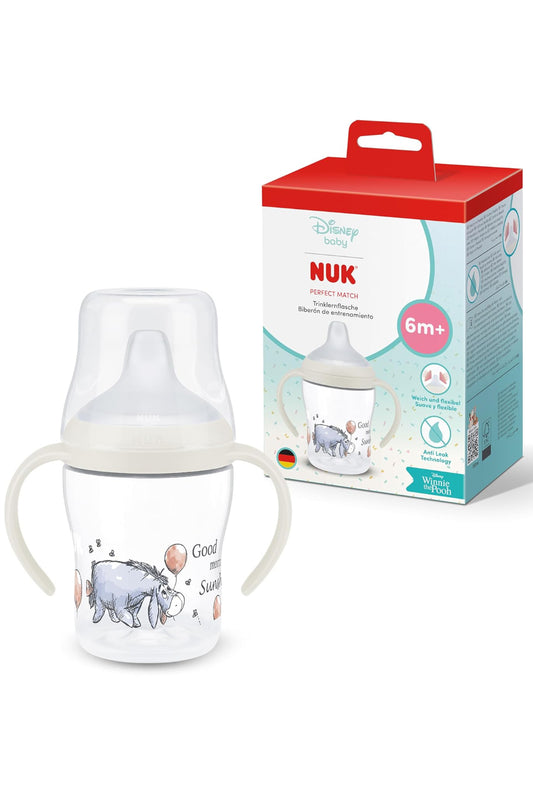 NUK Perfect Match Learning Bottle - Cream Winnie The Pooh