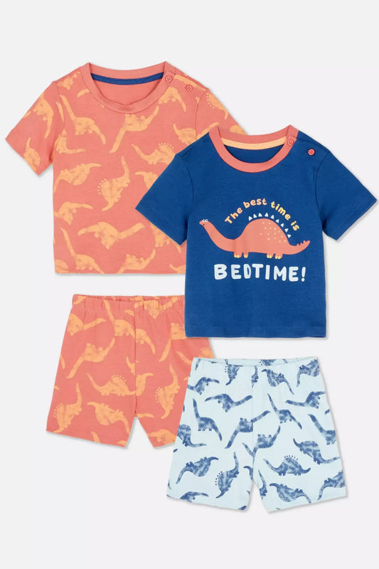 Pack of 2 baby pyjamas - Dino