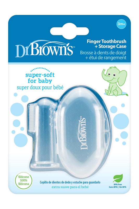 Dr. Brown's Silicone Finger Toothbrush and Storage Case