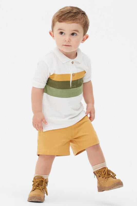 Baby Boy Polo Shirt and Shorts Set