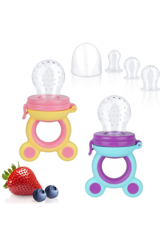 Baby Fruit Biter - Bear Style Blue + Yellow