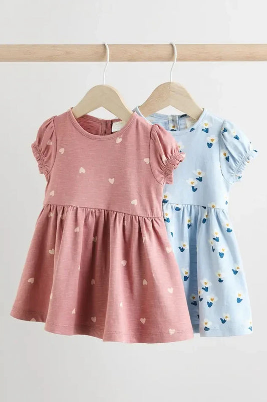Pack of 2 baby girl Jersey Dresses