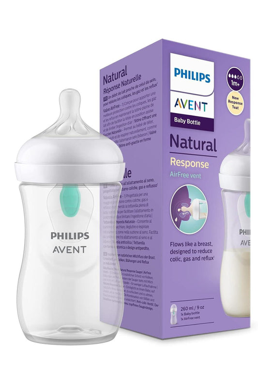 Philips Avent Natural Response - With AirFree Vents - Baby Bottle – 1 Pack, 1m+,260ml