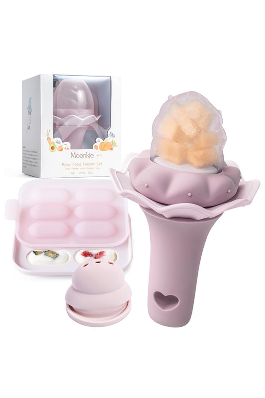 Baby Fruit Teat with Freezer Tray - Pale Mauve