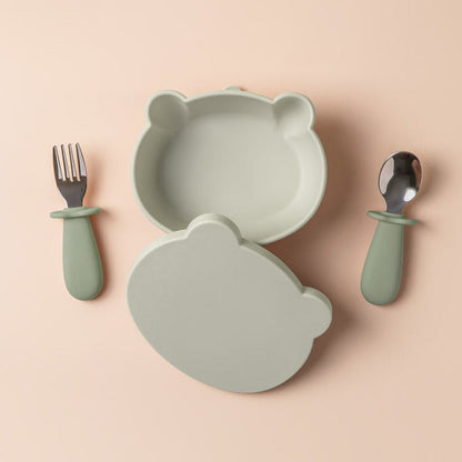 Baby Suction Bowl Set - Green