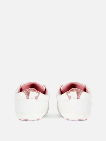 Baby girl soft sneakers - Glittery Stars